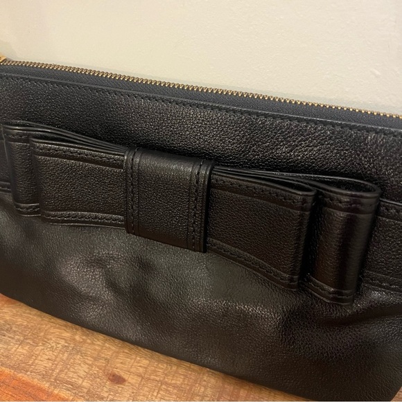 Kate Spade Celina Black Leather Bow Crossbody Bag - Picture 2 of 12